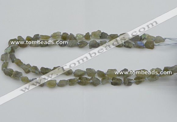 CNG5620 6*9mm - 10*16mm nuggets labradorite gemstone beads