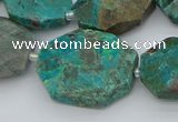 CNG5622 18*25mm - 22*30mm freeform chrysocolla gemstone beads