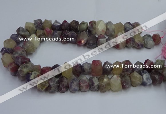 CNG5627 15.5 inches 10*14mm - 13*18mm faceted nuggets tourmaline beads