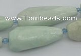 CNG5636 15.5 inches 15*35mm - 18*45mm faceted teardrop amazonite beads