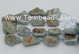 CNG5674 15.5 inches 30*40mm - 35*45mm freeform aquamarine beads