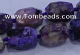 CNG5710 15.5 inches 12*16mm - 13*18mm faceted nuggets charoite beads