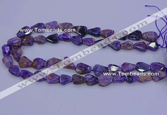 CNG5712 15.5 inches 12*16mm - 15*20mm faceted freeform charoite beads