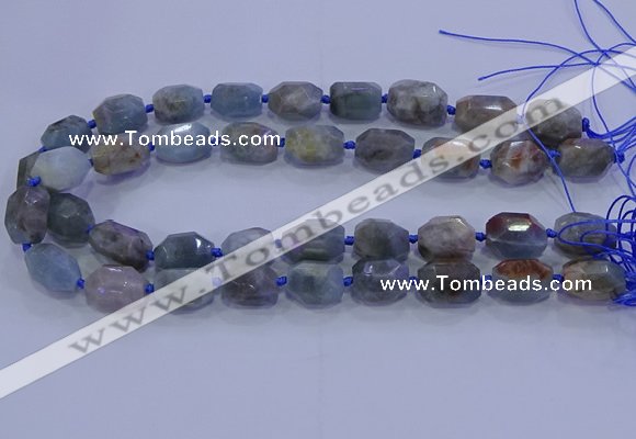 CNG5717 15.5 inches 12*16mm - 13*18mm faceted nuggets aquamarine beads