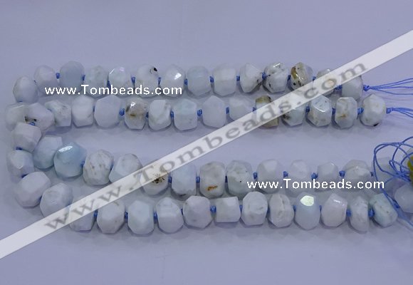 CNG5720 15.5 inches 10*14mm - 13*18mm faceted nuggets larimar beads