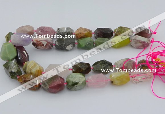 CNG5739 12*16mm - 15*25mm faceted nuggets mixed gemstone beads