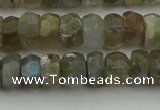 CNG5752 15.5 inches 6*9mm faceted nuggets labradorite beads