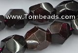 CNG5756 15.5 inches 13*18mm - 15*20mm faceted nuggets garnet beads