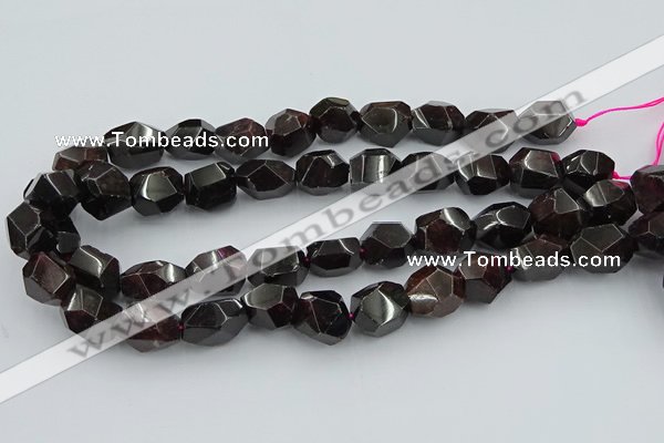 CNG5756 15.5 inches 13*18mm - 15*20mm faceted nuggets garnet beads