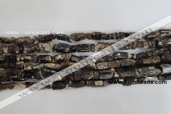 CNG576 5*6mm – 7*12mm nuggets black tourmaline gemstone beads