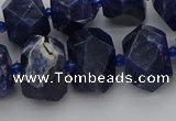 CNG5763 15.5 inches 12*16mm - 15*20mm faceted nuggets sodalite beads