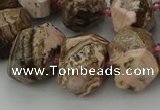 CNG5766 15.5 inches 12*16mm - 15*20mm faceted nuggets rhodochrosite beads