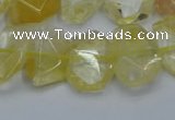 CNG5772 15.5 inches 12*16mm - 15*20mm faceted freeform citrine beads