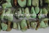 CNG578 15.5 inches 4*10mm nuggets african turquoise chips beads