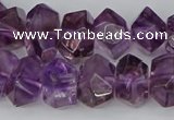 CNG5780 10*14mm - 12*16mm faceted nuggets amethyst beads