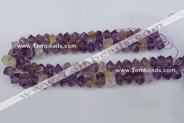 CNG5781 10*14mm - 12*16mm faceted nuggets amethyst beads