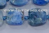 CNG5786 15.5 inches 10*12mm - 10*14mm faceted freeform apatite beads