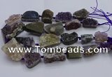 CNG5805 18*25mm - 28*40mm freeform druzy amethyst beads