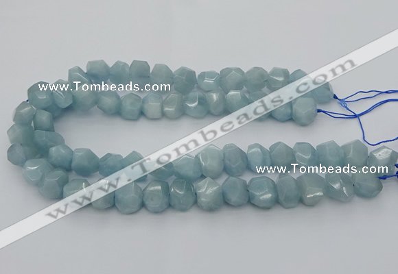 CNG5830 15.5 inches 12*16mm - 13*18mm faceted nuggets aquamarine beads