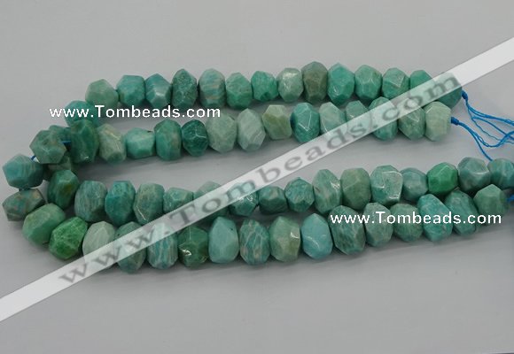 CNG5840 15.5 inches 12*16mm - 13*18mm faceted nuggets amazonite beads