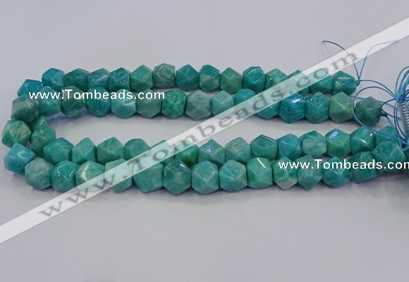 CNG5841 15.5 inches 10*12mm - 12*14mm faceted nuggets amazonite beads