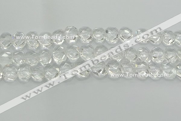 CNG5860 15.5 inches 8*12mm - 12*16mm faceted freeform white crystal beads