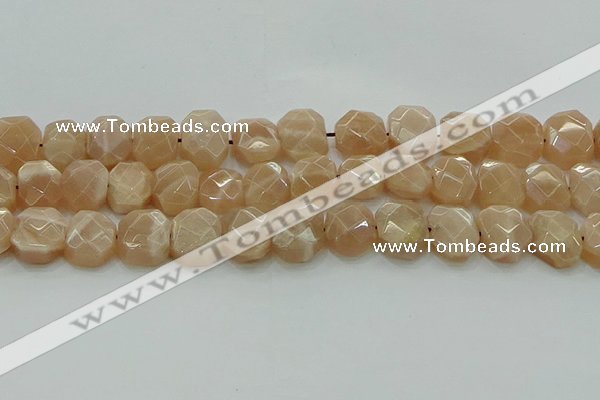 CNG5872 15.5 inches 8*12mm - 12*16mm faceted freeform moonstone beads