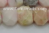 CNG5873 8*12mm - 12*16mm faceted freeform natural pink opal beads