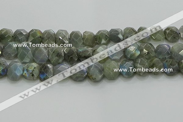 CNG5874 15.5 inches 8*12mm - 12*16mm faceted freeform labradorite beads