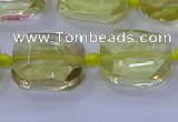 CNG5881 15.5 inches 10*14mm - 12*16mm faceted freeform lemon quartz beads