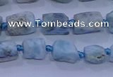 CNG5915 15.5 inches 4*6mm - 6*10mm nuggets rough larimar beads