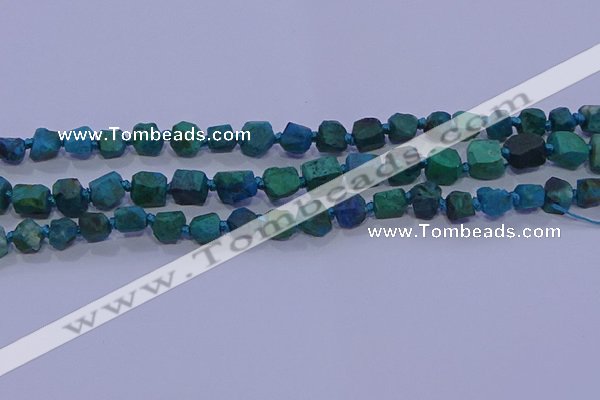 CNG5917 15.5 inches 4*6mm - 6*10mm nuggets rough chrysocolla beads