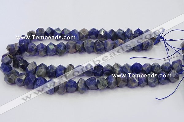 CNG5928 15.5 inches 10*14mm - 13*18mm faceted nuggets sodalite beads