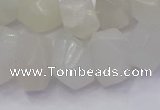 CNG5931 10*14mm - 13*18mm faceted nuggets white moonstone beads