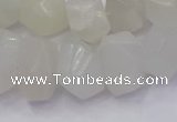 CNG5931 10*14mm - 13*18mm faceted nuggets white moonstone beads