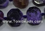 CNG5944 10*14mm - 12*16mm faceted freeform charoite beads