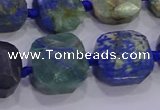 CNG5965 15.5 inches 12*14mm - 14*16mm faceted freeform chrysocolla beads