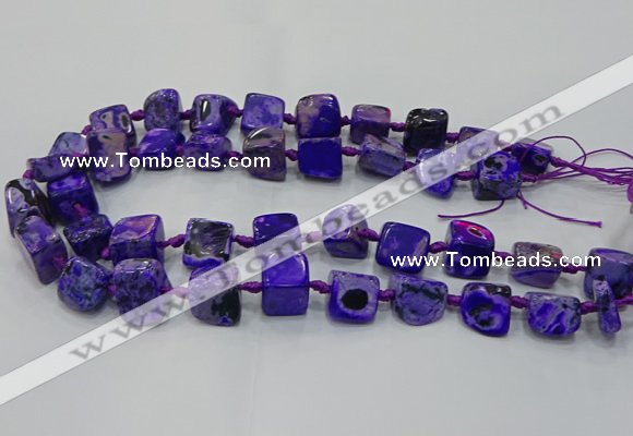 CNG6002 15.5 inches 12*16mm - 15*18mm nuggets agate beads