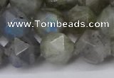 CNG6038 15.5 inches 12mm faceted nuggets labradorite beads