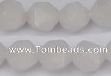 CNG6043 15.5 inches 12mm faceted nuggets white jade beads