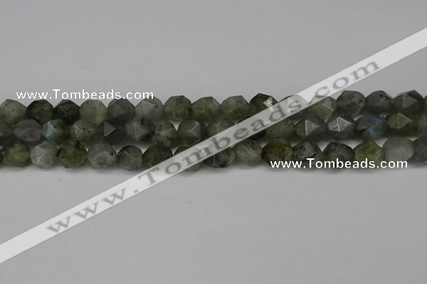 CNG6108 15.5 inches 8mm faceted nuggets labradorite beads