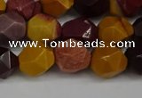 CNG6182 15.5 inches 10mm faceted nuggets mookaite gemstone beads