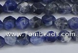 CNG6251 15.5 inches 6mm faceted nuggets sodalite beads wholesale