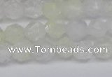 CNG6258 15.5 inches 6mm faceted nuggets green cherry quartz beads