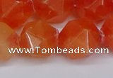 CNG6291 15.5 inches 14mm faceted nuggets candy jade beads