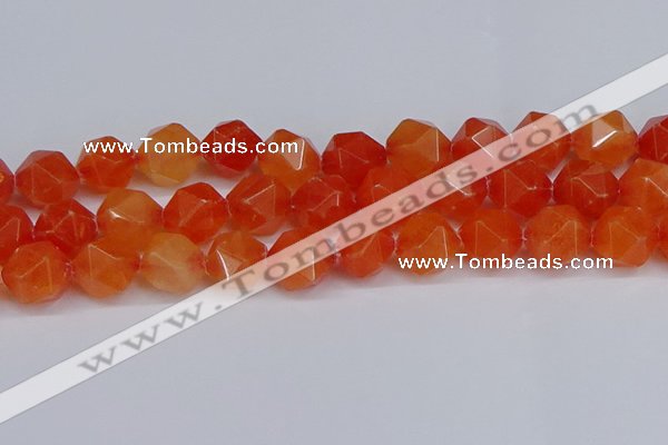 CNG6291 15.5 inches 14mm faceted nuggets candy jade beads