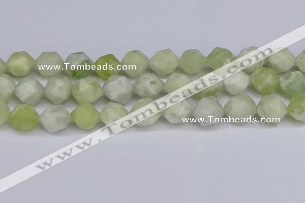 CNG6292 15.5 inches 14mm faceted nuggets lucky jade beads