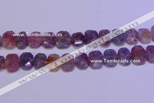 CNG6306 15.5 inches 13*18mm - 15*20mm faceted freeform tourmaline beads
