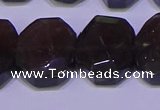 CNG6308 15.5 inches 13*18mm - 15*20mm faceted freeform smoky quartz beads