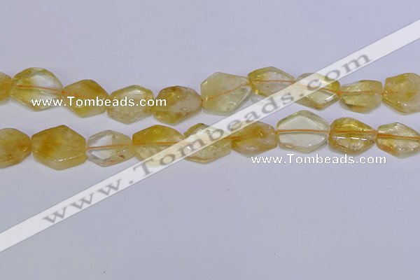 CNG6327 15.5 inches 14*18mm - 16*22mm freeform citrine beads